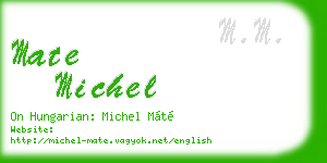 mate michel business card