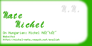 mate michel business card